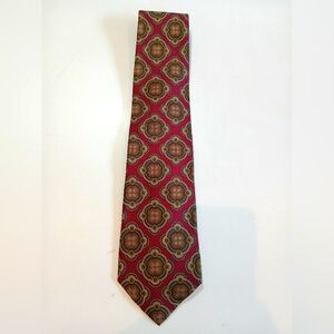 Burberrys of London Elegant Red Patterned Men's Tie Silk